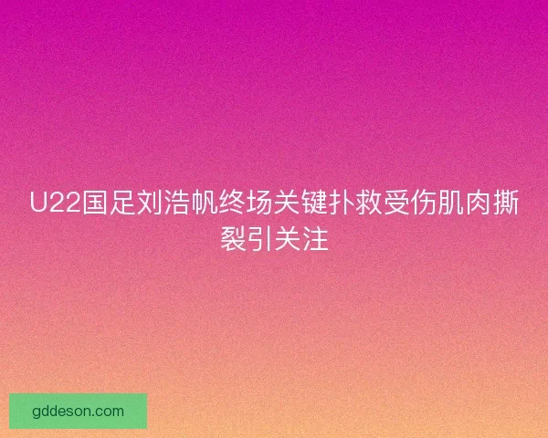 U22国足刘浩帆终场关键扑救受伤肌肉撕裂引关注 U22国足刘浩帆终场关键扑救受伤肌肉撕裂引关注